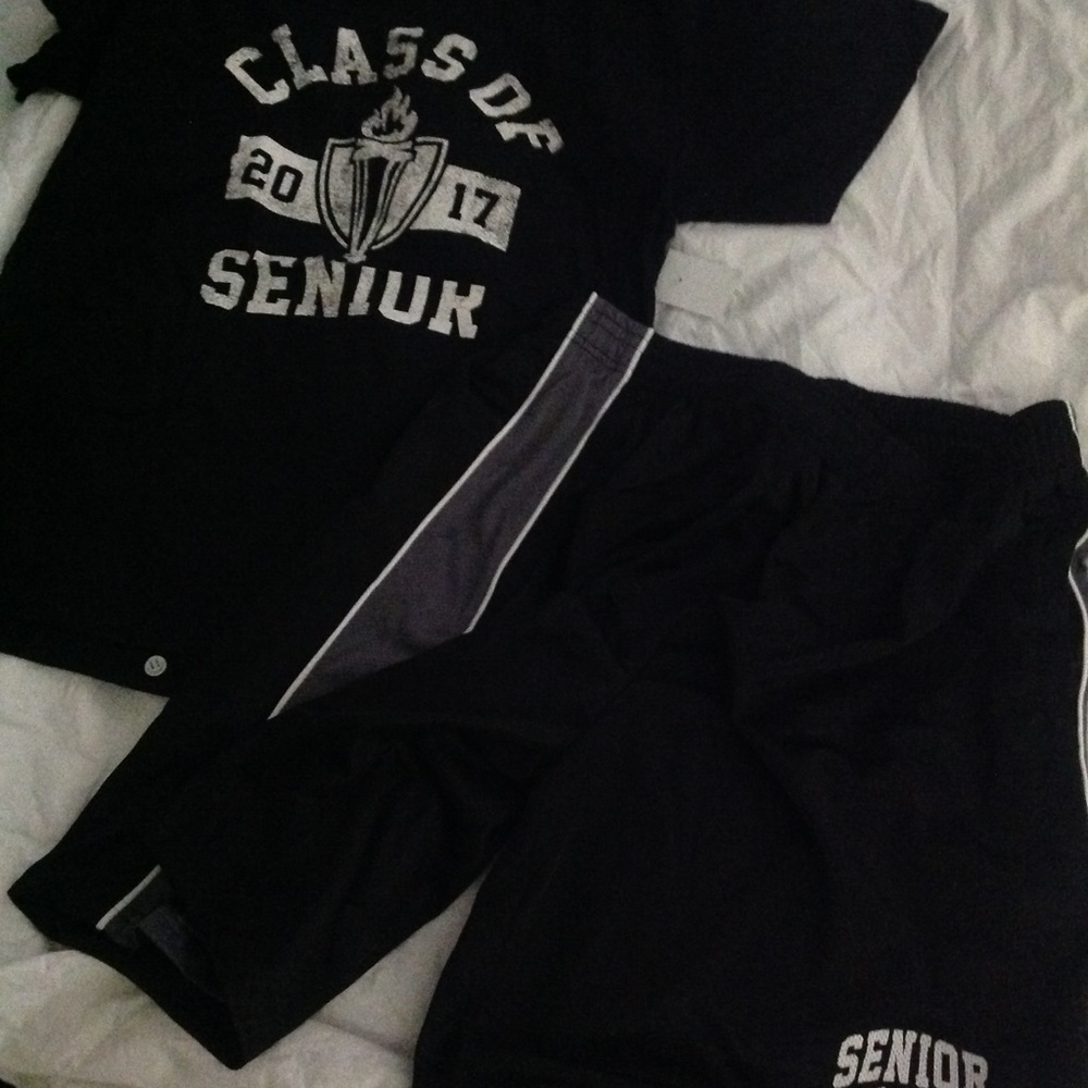 Josten's Black Medium Tee Shirt & Large Shorts